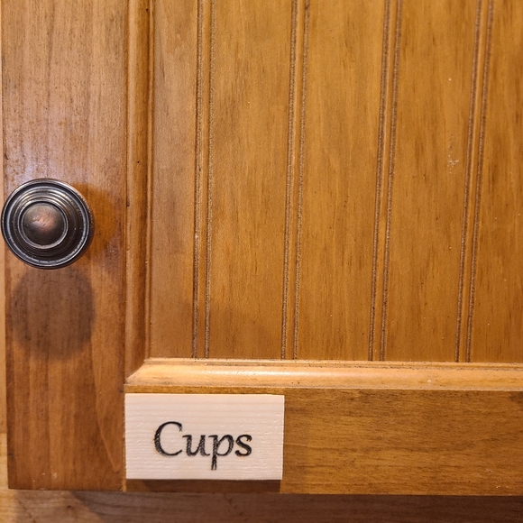 Wooden Kitchen Labels Set - Picture 4 of 5